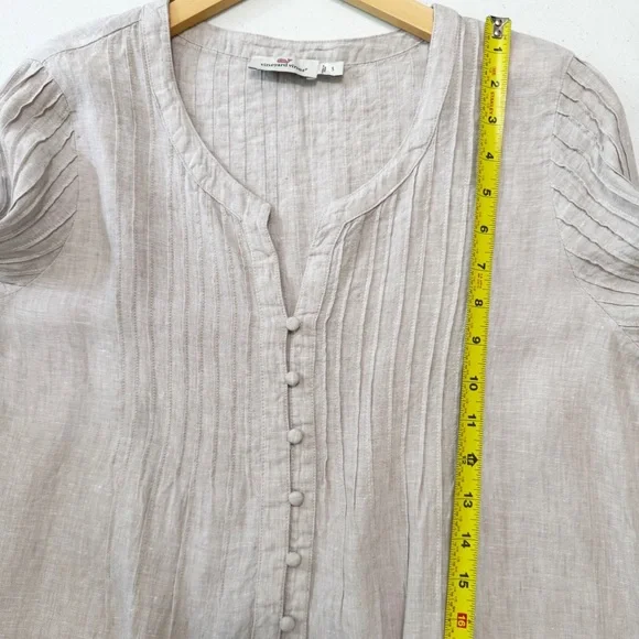 Vineyard Vines Linen Pintuck Cover Up Dress Size Small - Picture 7 of 12